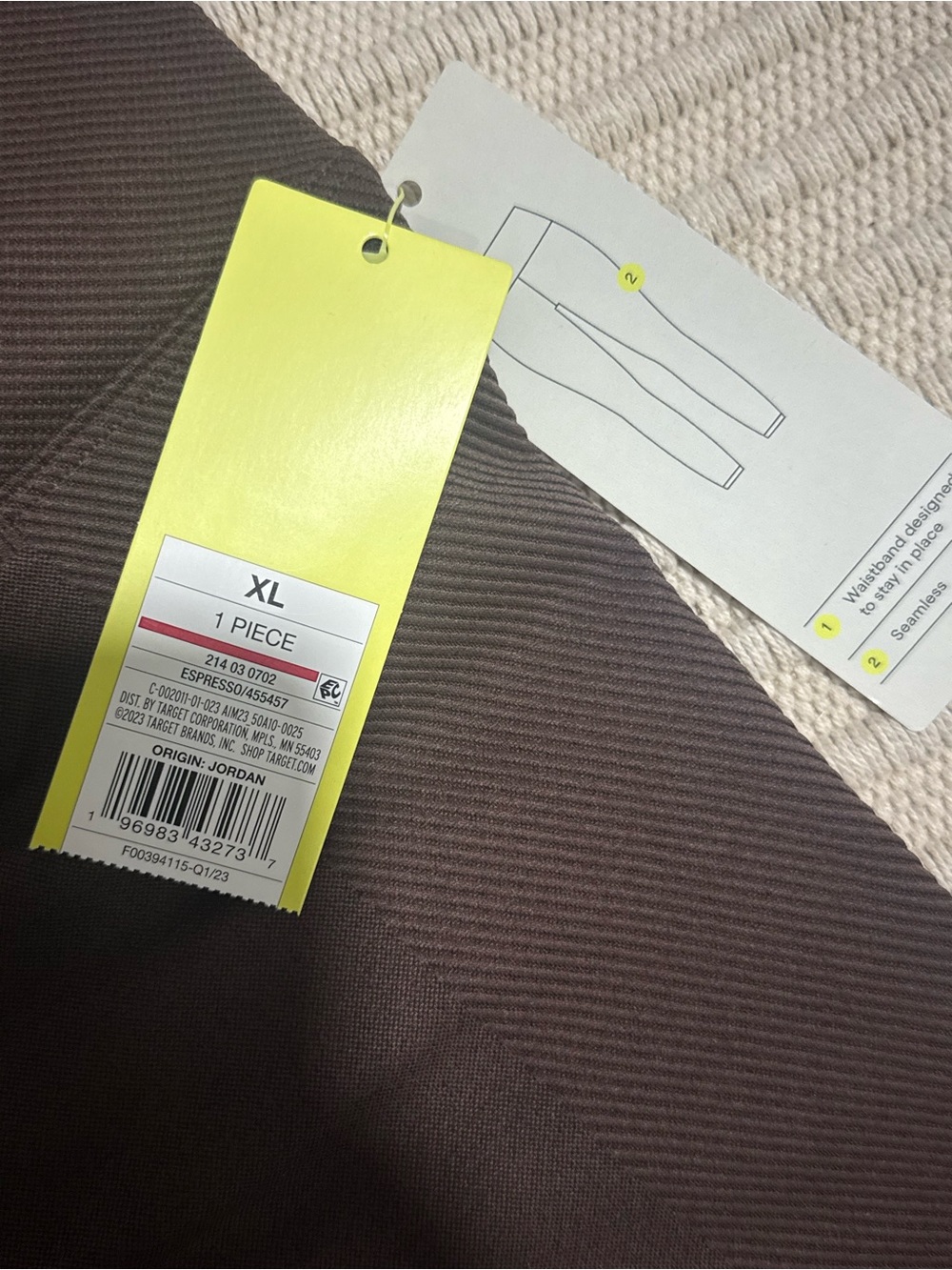 Target Brown Ribbed Leggings - Picture 2 of 7